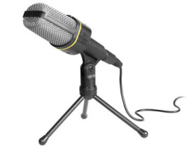 Tracer SCREAMER černá / stolní mikrofon / nastavitelný sklon / potlačení šumu / 3.5mm jack / 2.0 m (TRAMIC44883)
