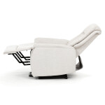 Polohovací křeslo, elektrické zabudované ovládání, béžová, látka, TV-Q8575 CRM2