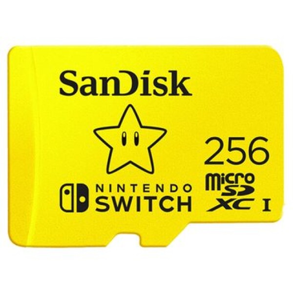 SanDisk Nintendo Switch microSDXC 256GB / class U3 / UHS-I / čtení: 100 MBs / zápis: 90 MBs / vhodné pro Nintendo Switch (SDSQXAO-256G-GNCZN)