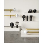 Roztažitelná garnýž 107-305 cm Umbra FINN - černá