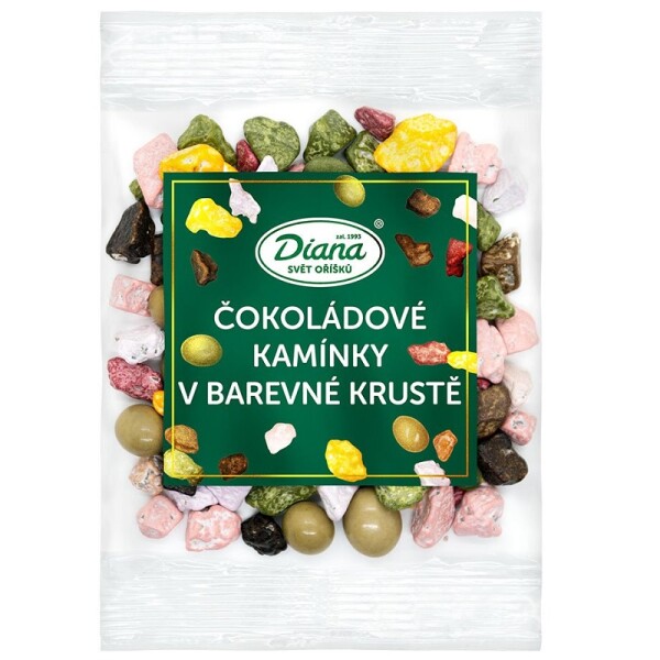 Diana Čokoládové kamínky v barevné krustě 100g