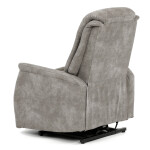 Polohovací křeslo, elektrické zabudované ovládání, šedá, látka vintage, TV-Q8575 GREY3