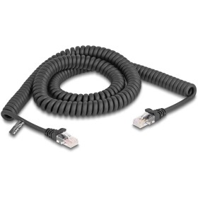 Delock 87994 RJ45 síťové kabely, propojovací kabely CAT 5e 3.00 m černá spirálový kabel 1 ks