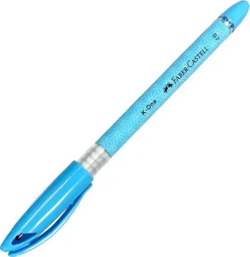 FABER-CASTELL K-One modrá / Kuličkové pero / hrot 0,7 mm / voděodolný inkoust (643051)