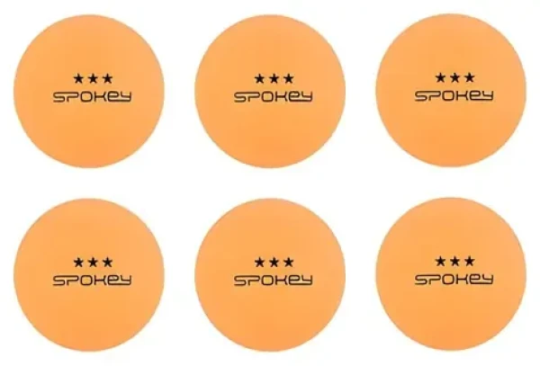 Spokey SPECIAL oranžová / Míček na pingpong / 3 hvězdičky / 6 ks (5907640818772)
