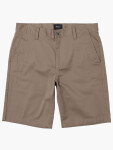 RVCA WEEKEND STRETCH DARK KHAKI pánské plátěné kraťasy