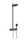HANSGROHE - Pulsify S Sprchový set s termostatem, průměr 26 cm, 3 proudy, kartáčovaný černý chrom 24240340