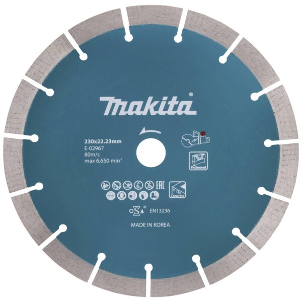 Makita E-02967 diamantový řezný kotouč Průměr 230 mm Ø otvoru 22.23 mm 1 ks