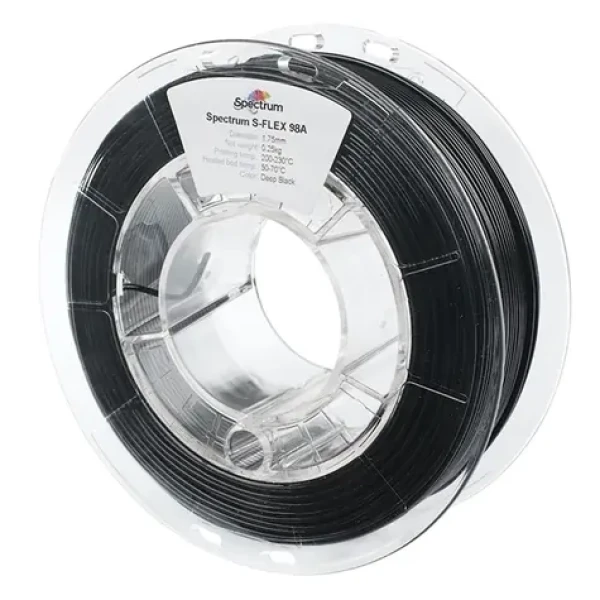 Spectrum 80523 3D filament S-Flex 90A deep black | 1.75mm | 250g (80523)