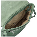 Trendy dámská koženková crossbody kabelka Relinda, modrozelená