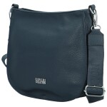 Trendy dámská koženková crossbody kabelka Candelis, tmavě modrá