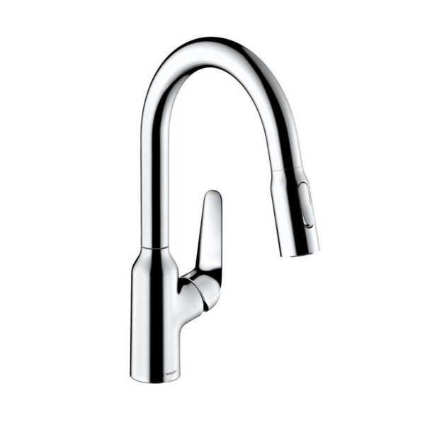 HANSGROHE - Focus M42 Dřezová baterie M429-H180 s výsuvnou sprškou, chrom 71801000