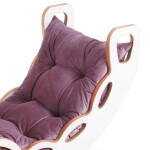 PLUSH NEST PLUSH NEST Dřevěné houpátko Mini 4v1 s lezeckou stěnou, skluzavkou a polštářem