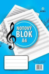 Notový A4, 25 listů