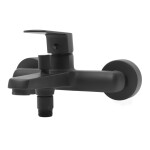 Vanová baterie SAT Feel bez sprchového setu 150 mm černá matná SATBSFEEL222C SATBSFEEL222C