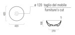 GSI - PURA keramické umyvadlo na desku, průměr 42cm, bílá ExtraGlaze 885111