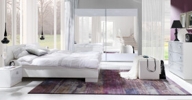 FRONTI Ložnice LUX STRIPES bílá / bílá
