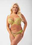 Měkká podprsenka Gorsenia K 496/2 Paradise Limetka 85D