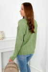 Svetr s rolákem S24-9 tmavá máta - Kesi UNI