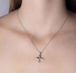 Elenys stříbrný rhodiovaný náhrdelník Anděl strážný