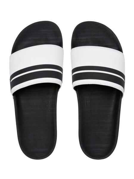 Quiksilver RIVI SLIDE WHITE/BLACK/WHITE pánské pantofle