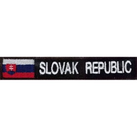 Nášivka: SLOVAK REPUBLIC obdélníková vlajkou