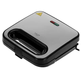 Adler AD 3076 stříbrno-černá / Sendvičovač / 1000W / 2 sendviče / trojúhelníkové (AD 3076)