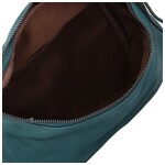 Stylová dámská koženková kabelko-ledvinka Ergitta Newa, tyrkysová