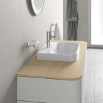 DURAVIT - Happy D.2 Plus Umyvadlo na desku, 50x40 cm, s přepadem, s otvorem pro baterii, bílá 2360500000