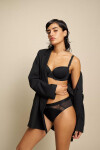 Dámské kalhotky Wild Azalea Florale Tai - BLACK - černé 0004 - TRIUMPH BLACK 42