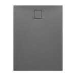 CERSANIT - Sada C254 sprchová vanička obdélníková TAKO SLIM 120x90x4,5 šedá mat + sifon VIR S208-001