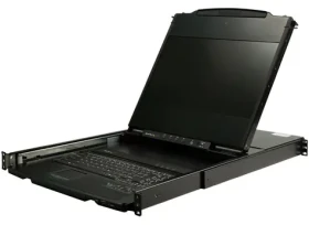 StarTech 1U LCD KVM konzole / KVM konzole / 17" TFT LCD Full HD / DVI/VGA / 1U rack 19" (RKCOND17HD)
