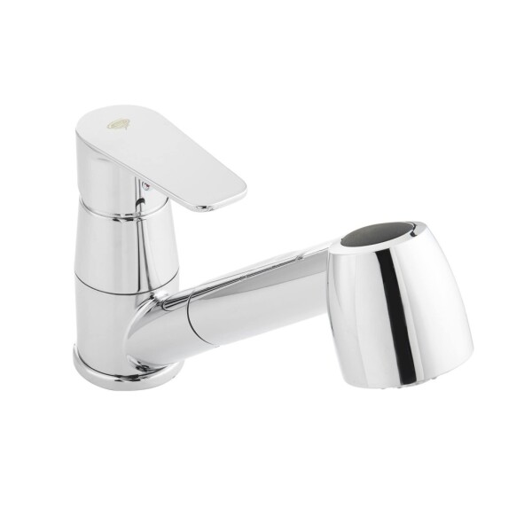 Dřezová baterie SAT Project s vytahovací sprškou chrom SATBSPRO283 SATBSPRO283