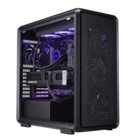 Cooler Master case MasterFrame 600 Black, Průhledná bočnice, ATX, 3x 140mm Fan, 1x 120mm Fan, Černá EDF_1566495