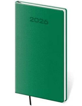 Diář 2026 týdenní kapesní A5 Soft - zelená