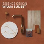 GROHE - Essence Vanová baterie do podlahy, kartáčovaný Warm Sunset 23491DL1