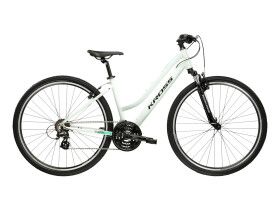 KROSS EVADO 2.0 LADY, rám 17" (M), model 2025, pneu 28", barva mátová/černá - ZDARMA dopravné, seřízení, odborná montáž a sada světel! (Záruka nejlepší ceny. Nalezli jste někde lepší cenu? Napište nám a zkusíme ji trumfnout! )