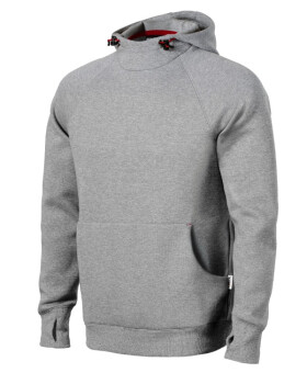 Vertex Hoodie mikina pánská tmavě šedý melír 3XL