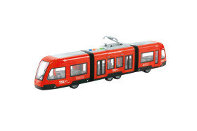 Tramvaj na setrvačník 1:16 červená