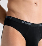 Pánské slipy sloggi men Basic Mini - černé - SLOGGI BLACK 4