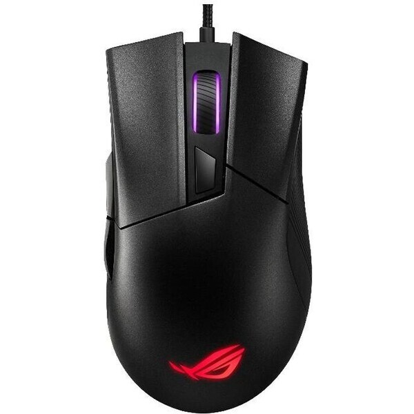 ASUS ROG GLADIUS II CORE černá / Herní optická myš / 6200dpi / USB / 2m (90MP01D0-B0UA00)