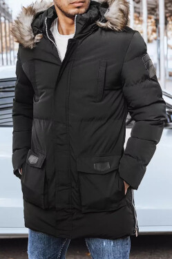 Pánská prošívaná zimní bunda černá Dstreet TX4274 Velikost: