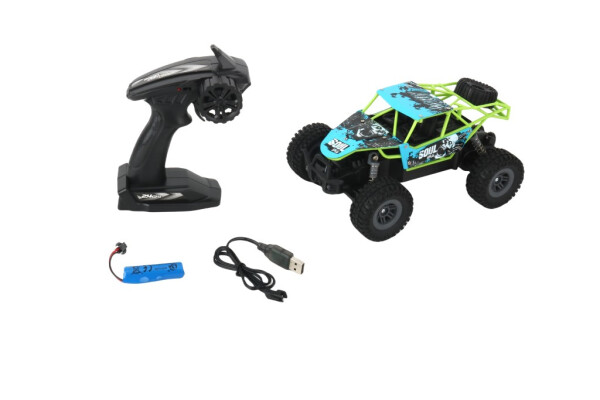 RC terénní auto 1:18 modrozelené