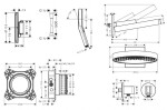 HANSGROHE - Sprchový set s termostatem pod omítku, s tělesem, průměr 36 cm, 3 proudy, chrom SANI21HHH010