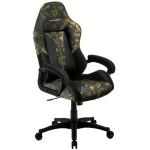 ThunderX3 BC1 CAMO černo-zelená / Herní židle / syntetická kůže / pojezdová kolečka / nosnost 150 kg (TEGC-102000G.K1)