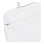 Prostorný dámský kožený batoh Jean, bílý