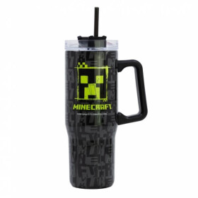 Stainless steel XL termohrnek Minecraft - 940 ml