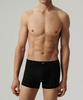 Boxerky Atlantic 3MH-204 A'3 S-2XL zeleno-černo-grafitová S