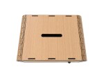 Mdeco Dřevěná pokladnička škrtací + fixa - Až se něco posere - 20x20cm