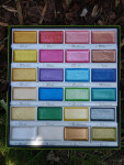 Kuretake Kuretake, ‎MC20/24V/NW2A, Gansai Tambi Metallic, akvarelové barvy v pánvičkách, metalické, 24 odstínů